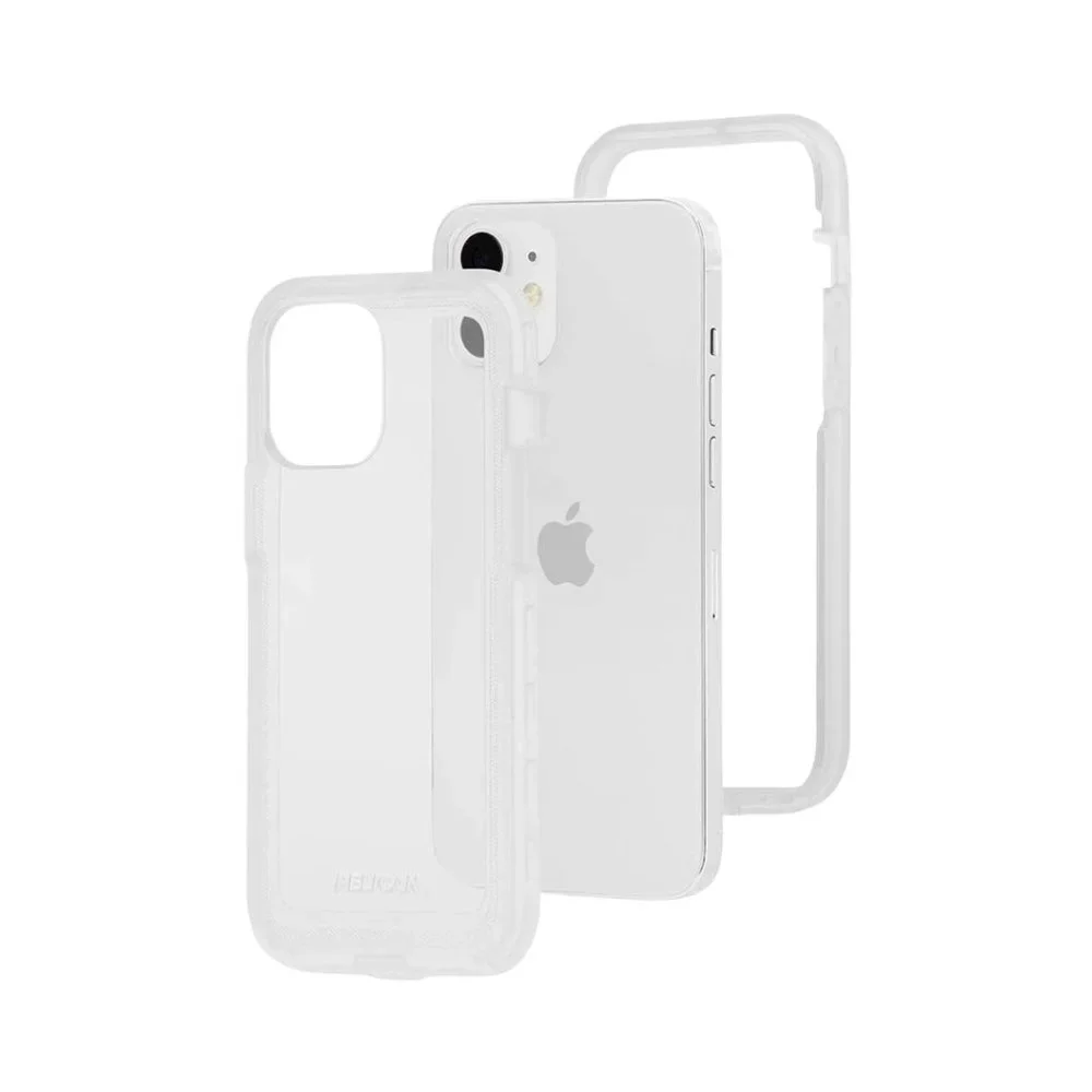 iPhone 12 Mini Case Clear Pelican Voyager Holster Belt‎ Clip Kickstand